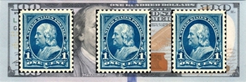 postage stamps and money